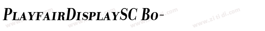 PlayfairDisplaySC Bo字体转换